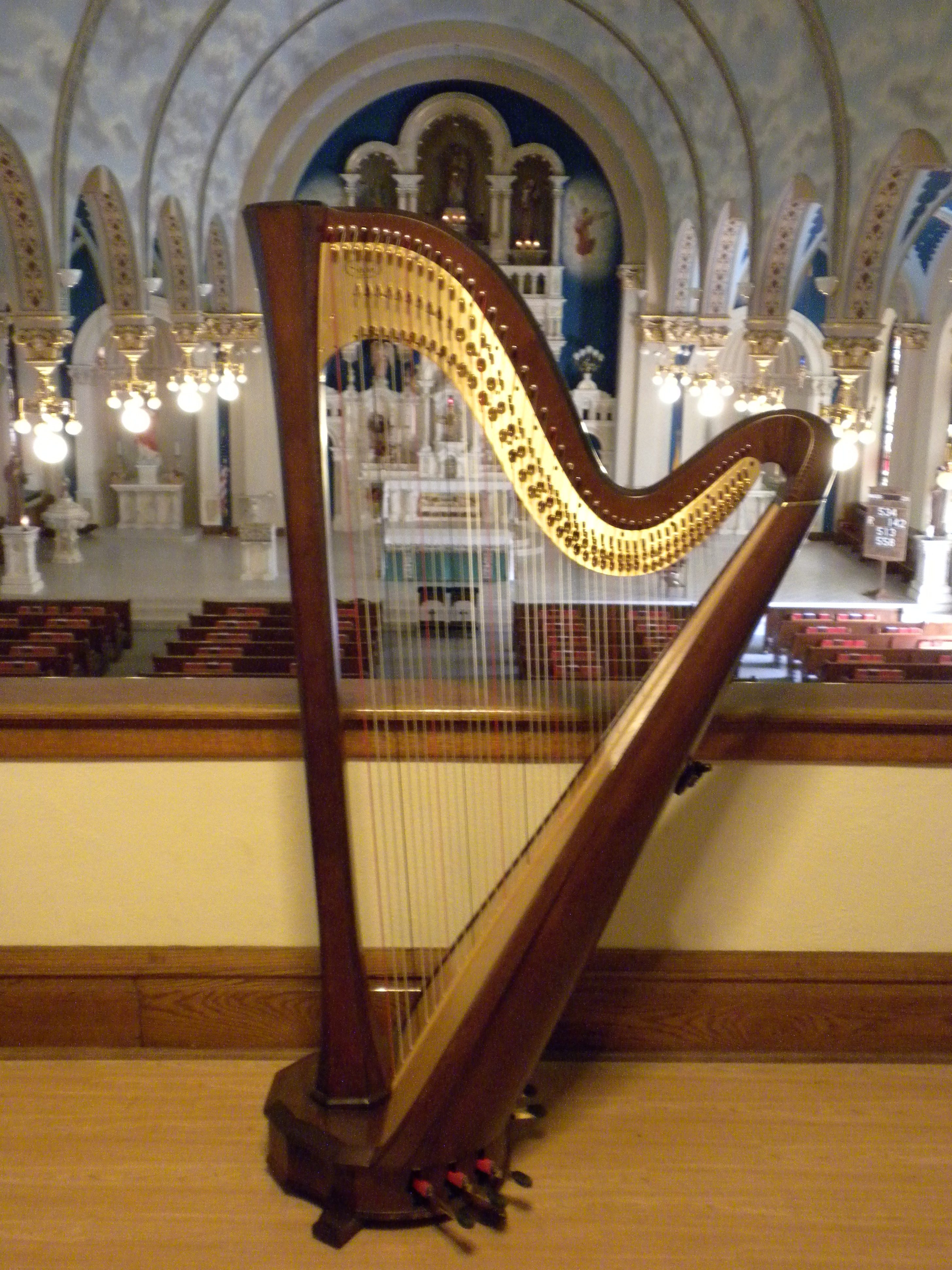 Picture of Harp in a Church